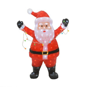 Lumineo LED Flashing Acrylic Santa
