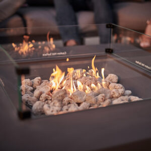 Kalos Universal Fire Pit Coffee Table in use