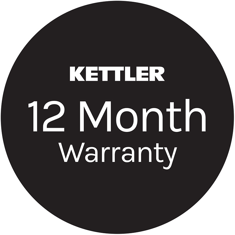Kettler 12 month warranty logo