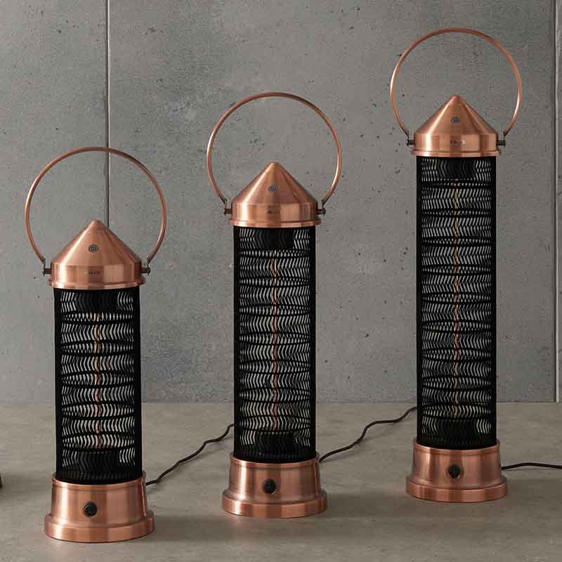 Kettler Kalos Copper Lantern Patio Heater In 3 Sizes - Copper Lantern Patio Heater