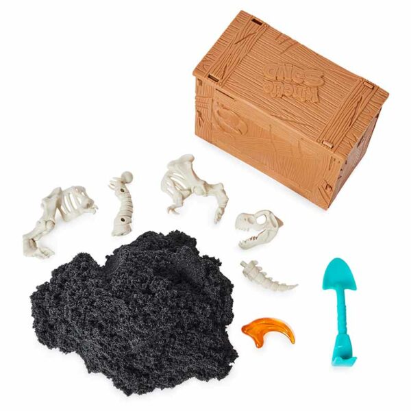 Kinetic Sand, Dino XCavate, Made with Natural Sand, Play Sand Sensory Toys, Ages 6+ contents