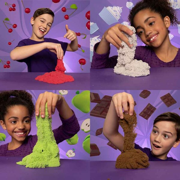 Kinetic Sand Scents, 226g Scented Kinetic Sand, Ages 3+ (scents including chocolate and cherry, one supplied at random) grouped