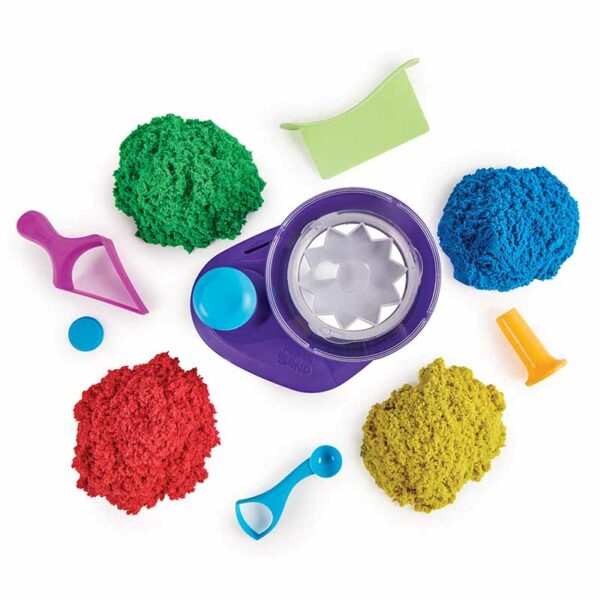 Kinetic Sand, Swirl N’ Surprise Playset with 907g of Play Sand, Sensory Toys, Ages 3+ contents