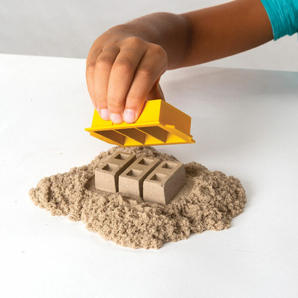 Kinetic Sand, Dig & Demolish Truck Playset with 453g of Kinetic Sand, Ages 3+ block