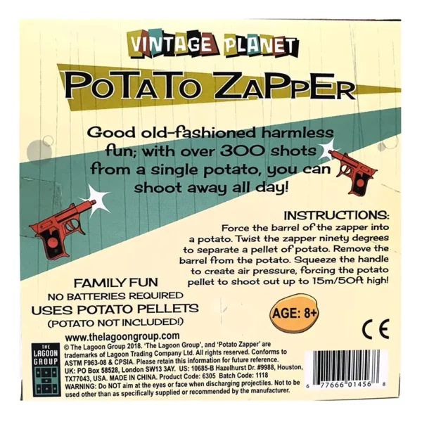 Vintage Planet Potato Zapper back