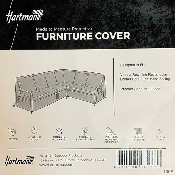 Left Hand Facing Hartman Cover for Vienna Reclining Rectangular Corner Sofa