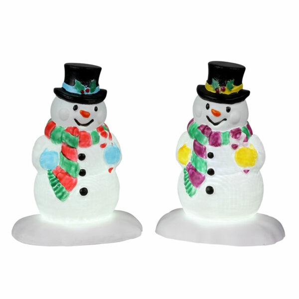 Lemax Holly Hat Snowman (Set of 2)