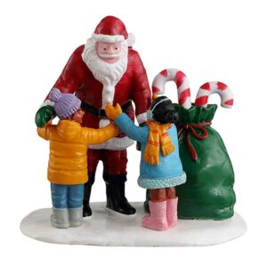 Lemax Santa Gets A Hug