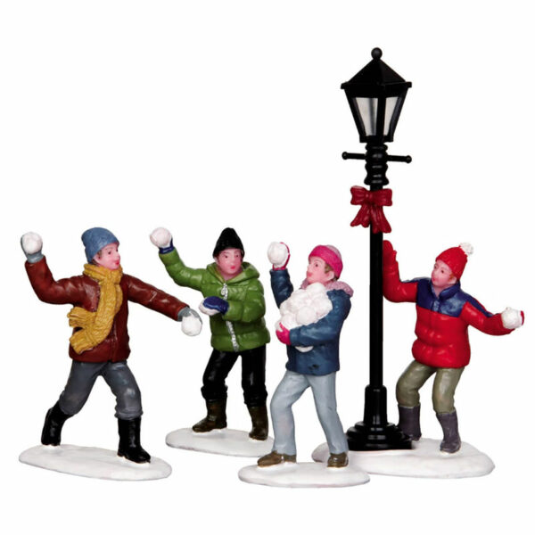 Lemax Snowball Fight (Set of 4)