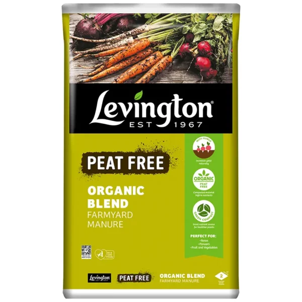 Levington Peat Free Organic Blend Farmyard Manure (50 litres)