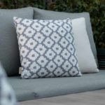 Light Grey Medallion Square Scatter Cushion in use