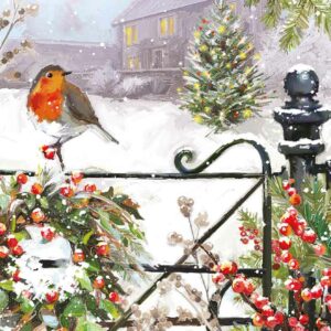 Ling Design Charity Christmas Cards - Christmas Robin (Pack of 6)