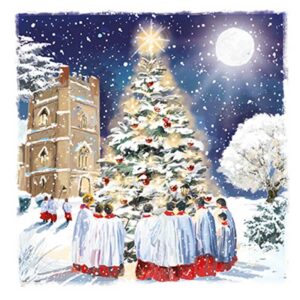 Ling Design Charity Christmas Cards - Choir At The Tree (Pack of 6)