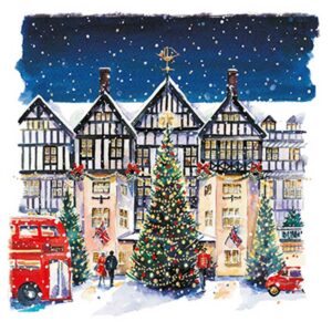 Ling Design Charity Christmas Cards - Christmas In The City (Pack of 6)