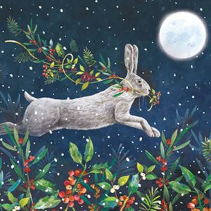 Ling Design Charity Christmas Cards - Christmas Wishes Hare (Pack of 6)