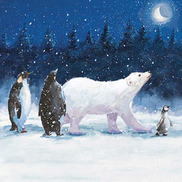 Ling Design Charity Christmas Cards - Polar Bear Procession (Pack of 6)