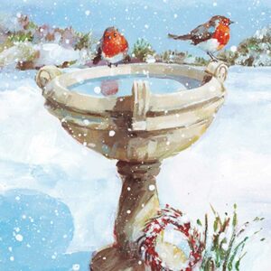 Ling Design Charity Christmas Cards - Taking a Bath (Pack of 6)
