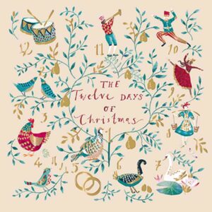 Ling Design Charity Christmas Cards - The Twelves Days Of Christmas (Pack of 6)