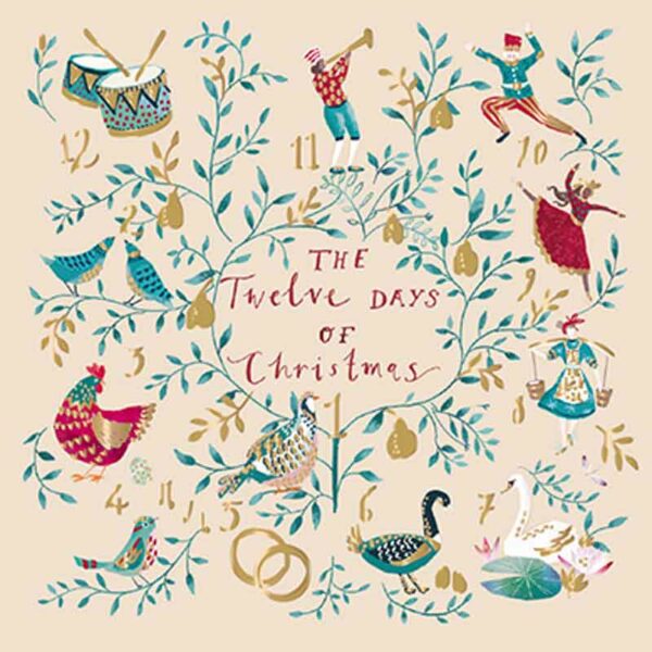 Ling Design Charity Christmas Cards - The Twelves Days Of Christmas (Pack of 6)