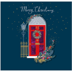 Ling Design Luxury Christmas Cards - Red Door (Pack of 5)