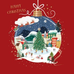 Ling Design Charity Boxed Cards - Festivities Around The Tree (Pack of 8)