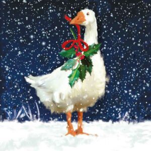 Ling Design Charity Christmas Cards - Goose & Holly (Pack of 6)