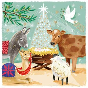 Ling Design Charity Christmas Cards - Nativity In The Stable (Pack of 6)