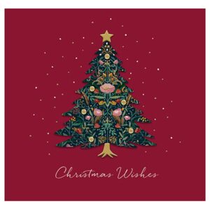 Ling Design Luxury Christmas Cards - Ornate Tree (Pack of 5)