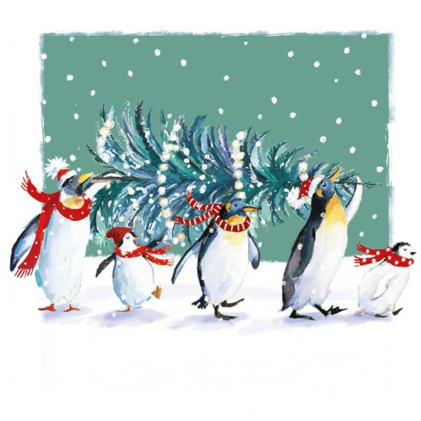Ling Design Charity Christmas Cards - Walking Home For Christmas (Pack of 6)