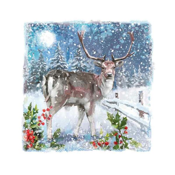 Ling Design Large Deluxe Cards - Winter Scenes (Pack of 12)