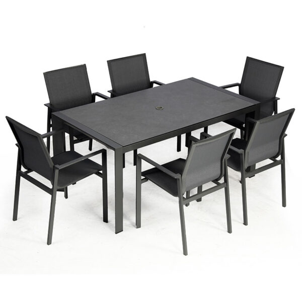 Supremo Leisure Livorno Rectangular Table with 6 Dining Chairs