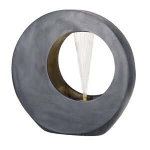 Lumineo Circular Fountain Water Feature in Anthracite