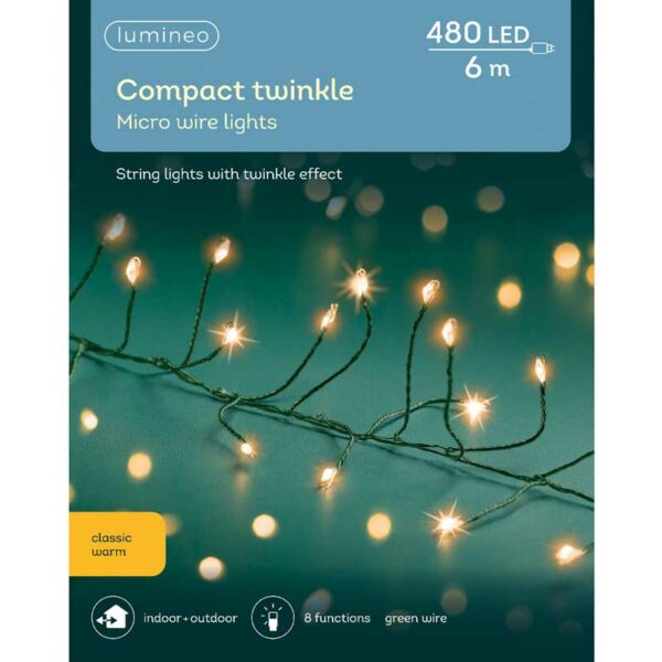 Lumineo 480 Compact Micro Wire Lights - Classic Warm
