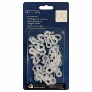 Lumineo Plastic Gutter Hooks for Light Sets (Pack of 24)