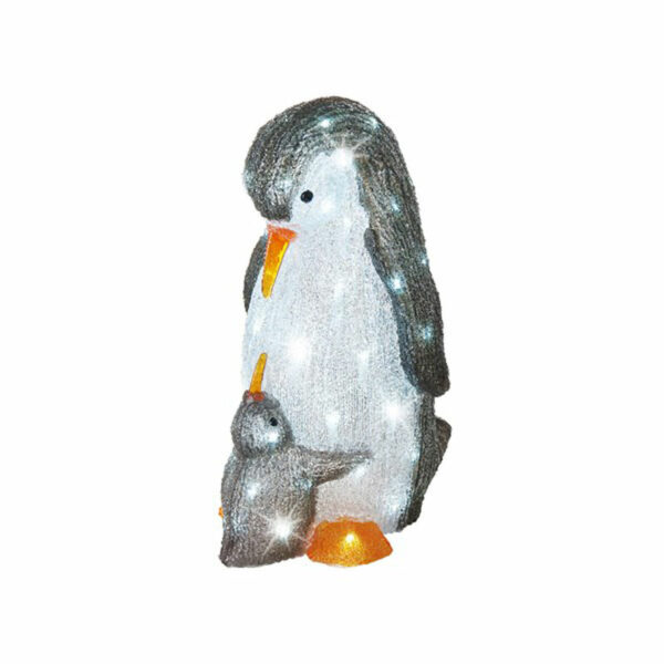 Lumineo LED Acrylic Penguin with Baby