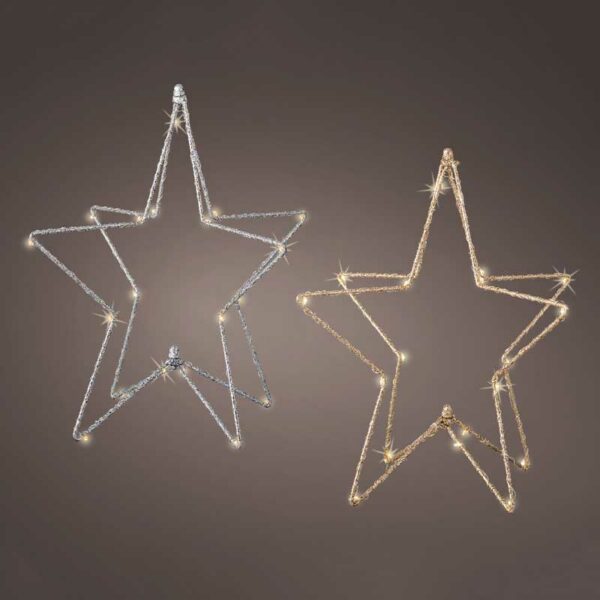Lumineo Micro LED Open Star (Assorted Designs)