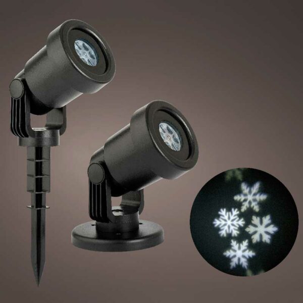 Lumineo LED Snowflake Projector with Rotating Effect
