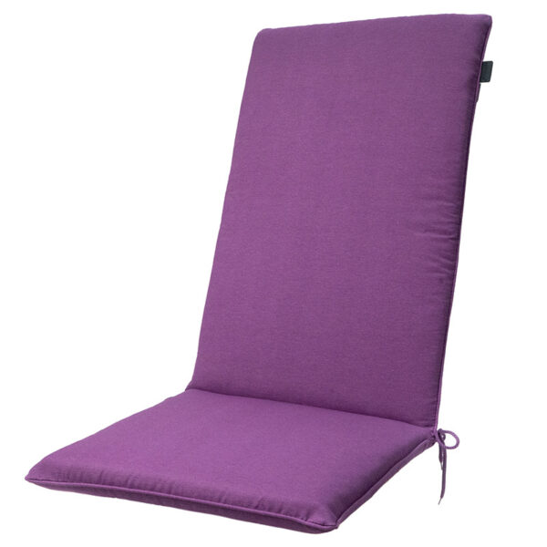 Madison High Back Garden Recliner Seat Pad - Panama Purple