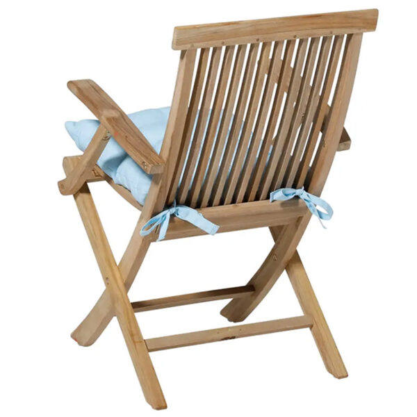 Madison Skyway Panama Toscane Seat Cushion ties on garden chair