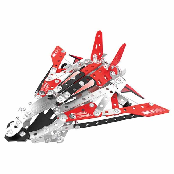 Meccano, 10-in-1 Racing Vehicles STEM Model Building Kit, Ages 8+ plane