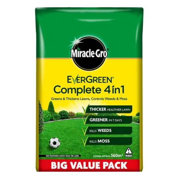 A 12.6kg Refill Bag of Miracle-Gro EverGreen Complete 4 in 1.