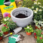 Miracle-Gro Peat Free Premium All Purpose Compost (40 litres) in a pot