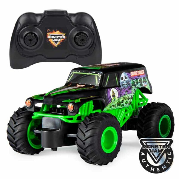 Monster Jam, Authentic Grave Digger RC, 1:24 Scale, 2.4 GHz, for Ages 4+ remote