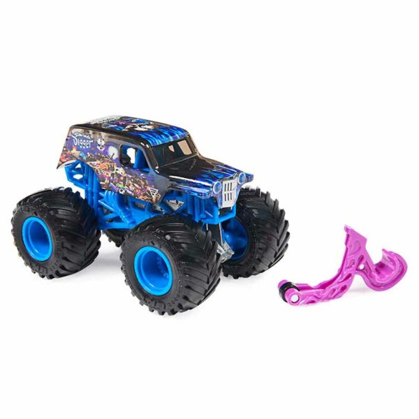 Monster Jam, Official Monster Truck, Die-Cast Vehicle, Ruff Crowd Series, 1:64 Scale - Styles Vary black