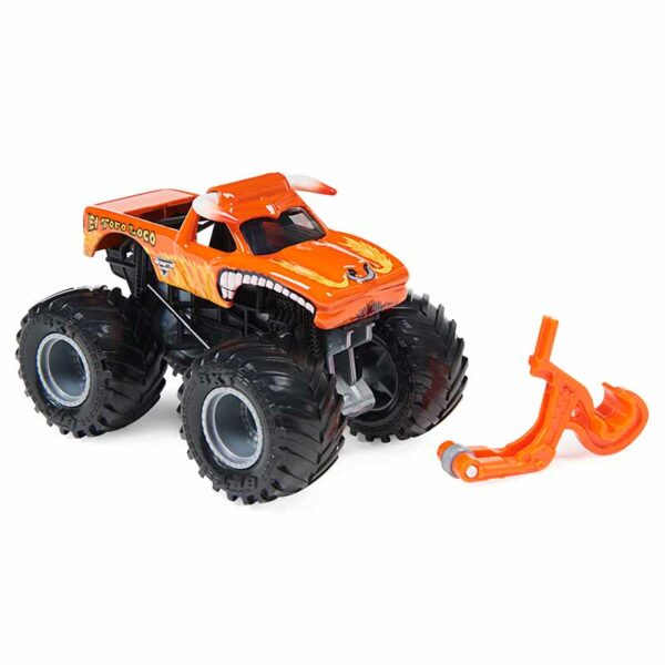 Monster Jam, Official Monster Truck, Die-Cast Vehicle, Ruff Crowd Series, 1:64 Scale - Styles Vary orange