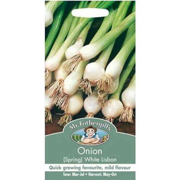 Mr Fothergill's White Lisbon Spring Onion Seeds Bumper Pack