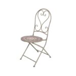 Narbonne Iron Mosaic Bistro Chair