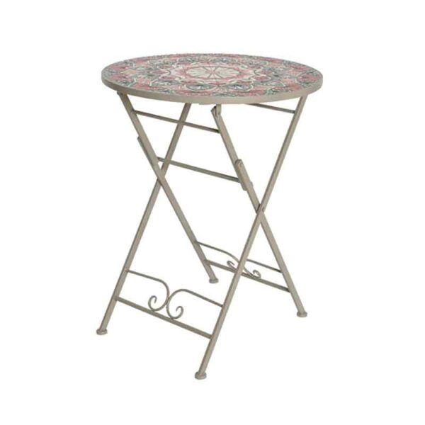 Narbonne Iron Mosaic Bistro Table