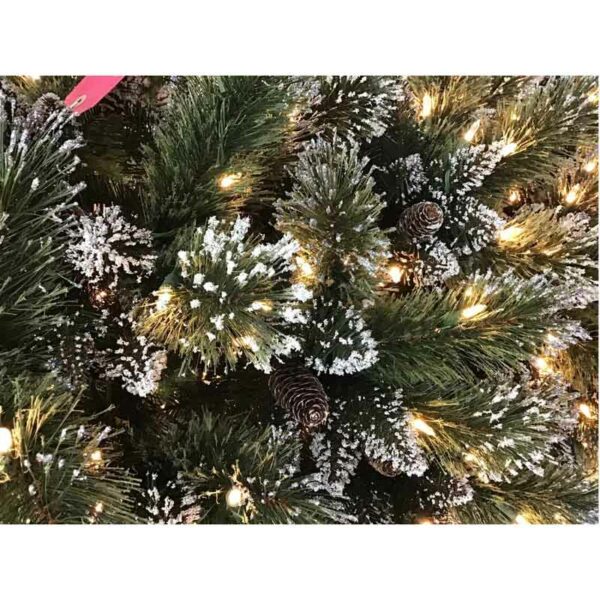 National Tree Glittery Bristle Pre-Lit Christmas Tree - 3ft