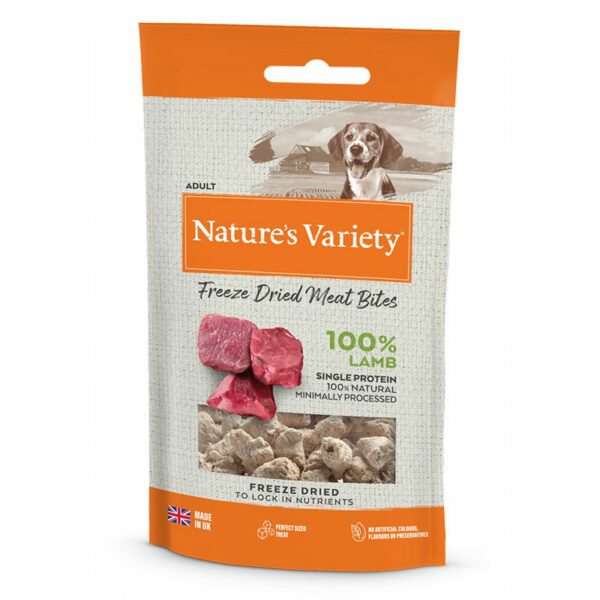 Nature's Variety Freeze Dried Meat Bites Lamb